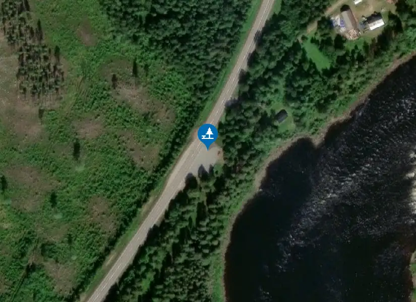 Satellitbild över Vägficka Kalixälven