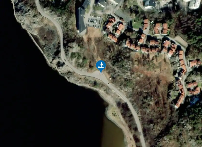 Satellitbild över Uddevalla sommarhemmet