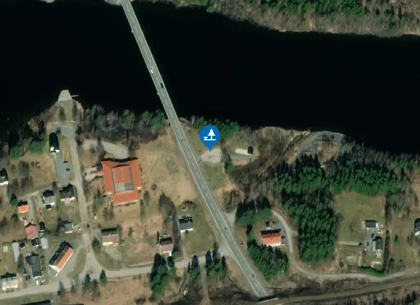 Satellitbild över Helgumsjön