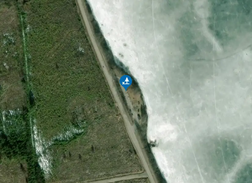 Satellitbild över Sandslandet