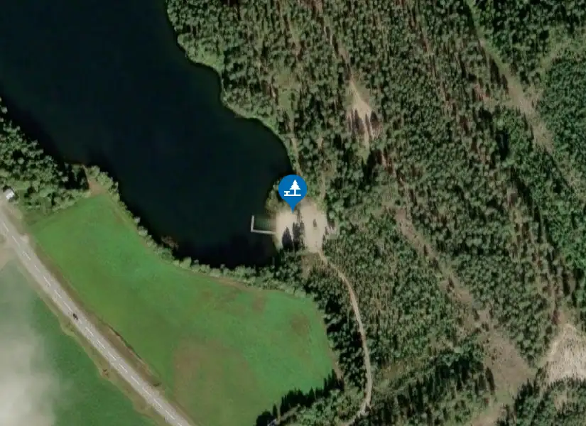 Satellitbild över Badplats