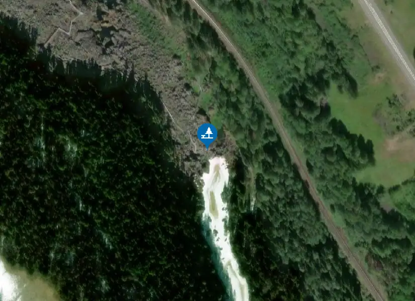 Satellitbild över Döda Fallet