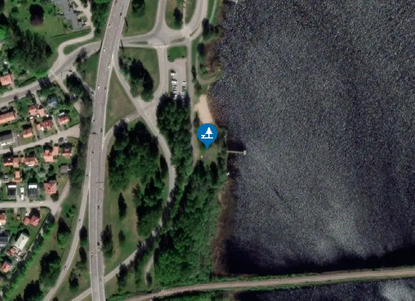 Satellitbild över Kroppkärrssjön