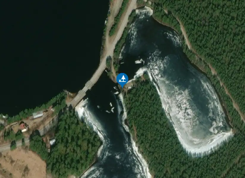 Satellitbild över Ångermanälven