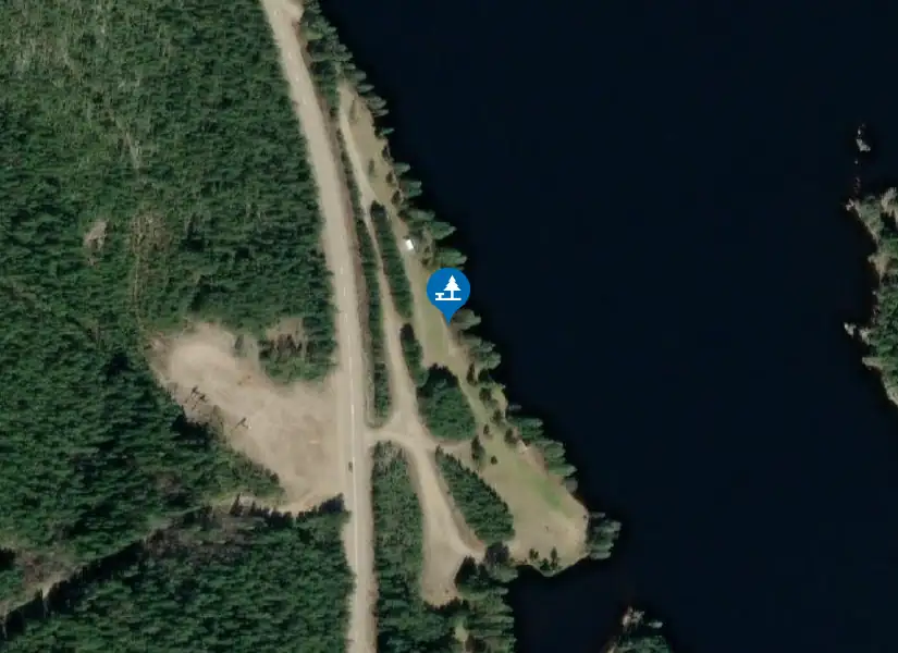 Satellitbild över Ljusnan, Snörbo