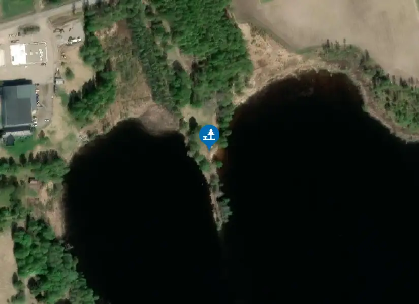 Satellitbild över Lyskeudden