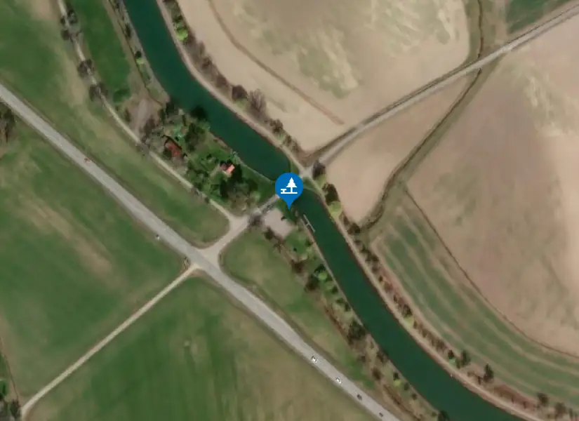 Satellitbild över Rastplats Sjöbacka